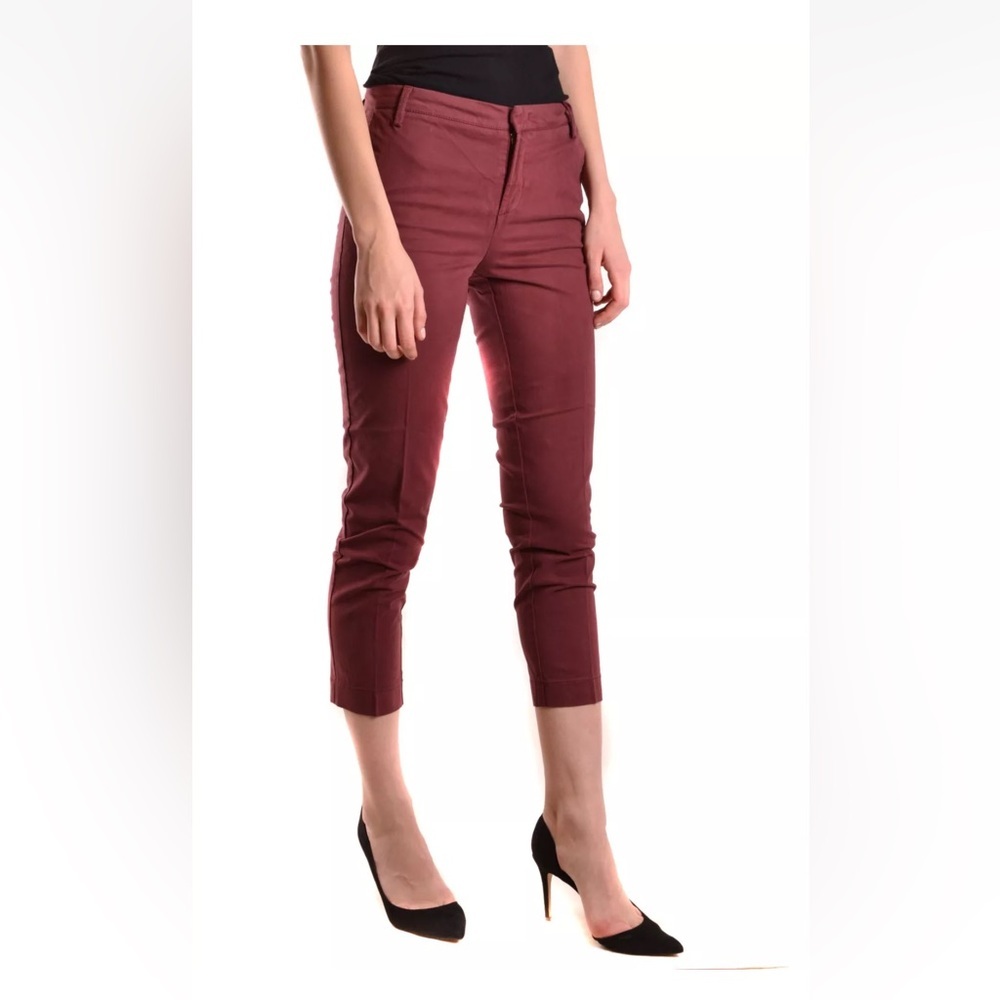 Alysi Bordeaux Pants size 26 in burgundy Made in Italy